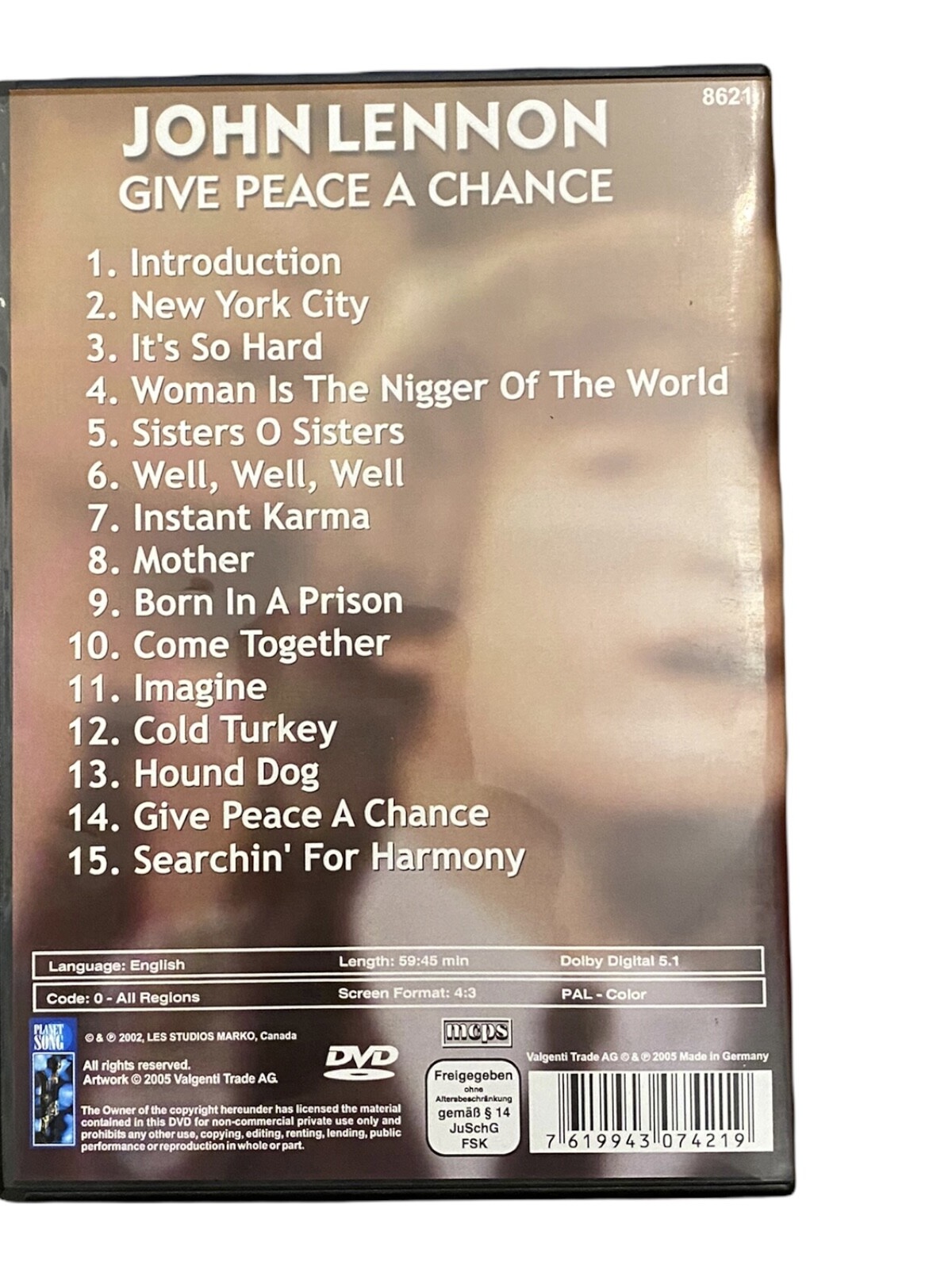 1523 Valgenti Trade JOHN LENNON - GIVE PEACE A CHANCE HC