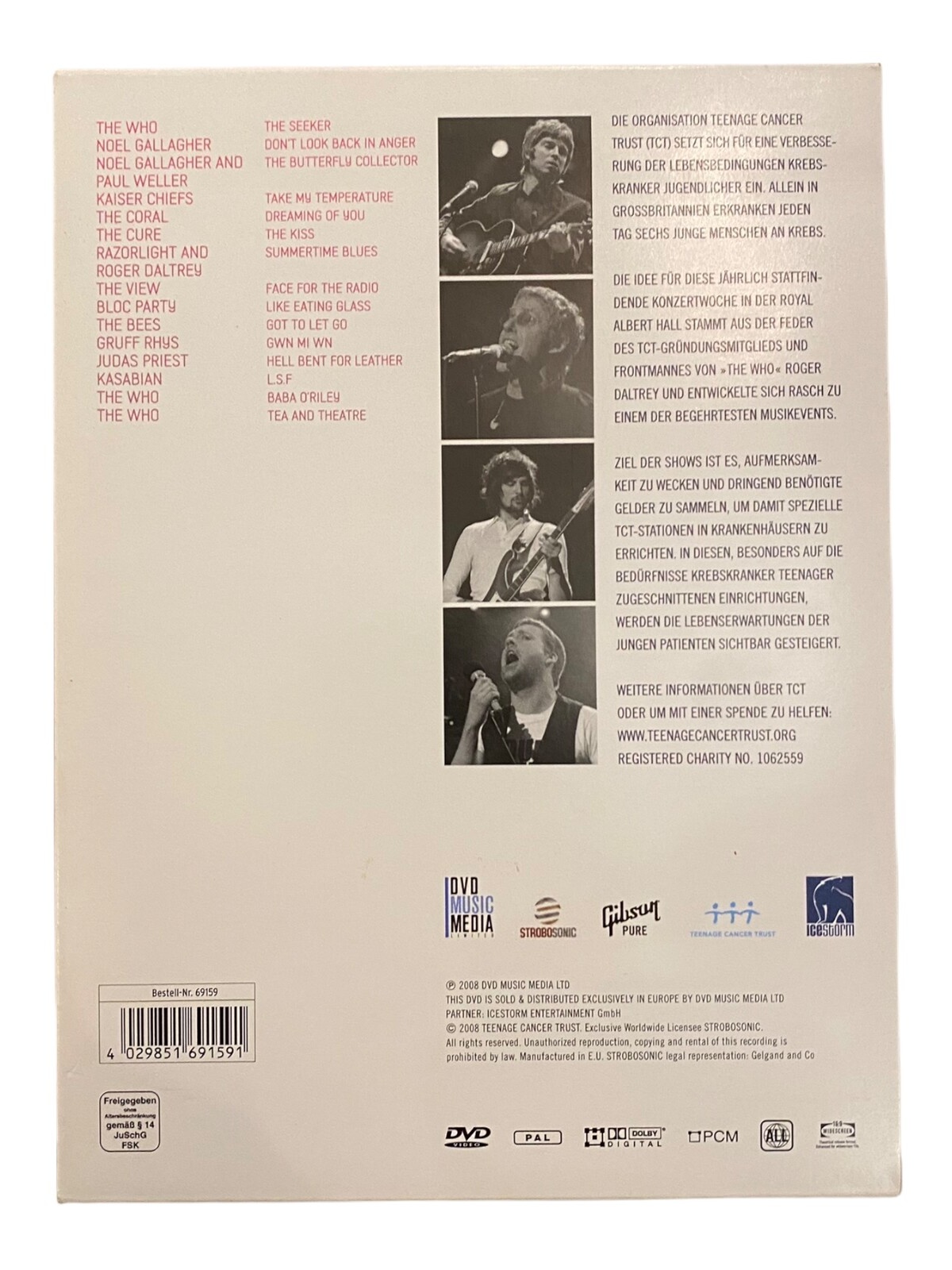 1503 Music Media TCT CONCERTS FOR TEENAGE CANCER TRUST AT THE ROYAL ALBERT HALL