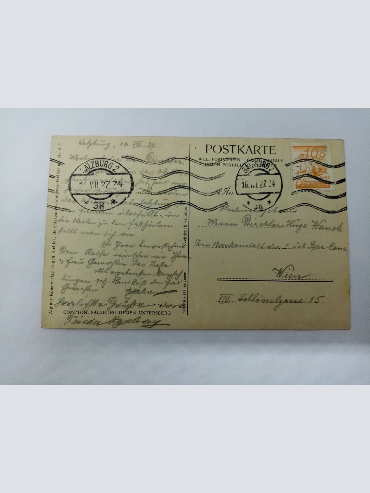 Ansicht Festungen Hohensalzburg Berglandschaft Umland