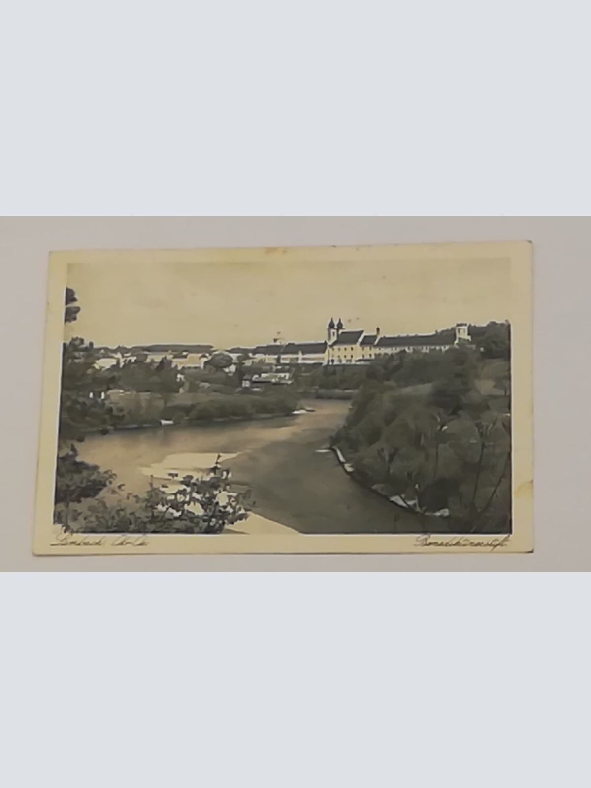 Oberösterreich Lambach Hausruck Traun Fluss Benediktiner Stift Abtei 600698A tl