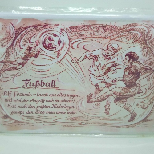 Nostalgie Vintage Retro Blechschild Spruch Fußball altes Motiv 30x20 cm 60237