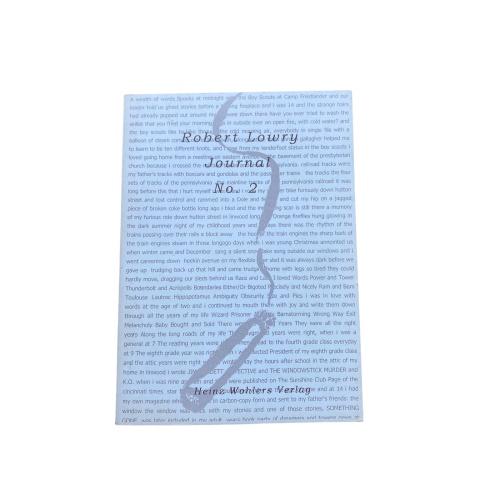 Robert Lowry JOURNAL NO. 2 edited by Heinz Wohlers 2003 +Abb