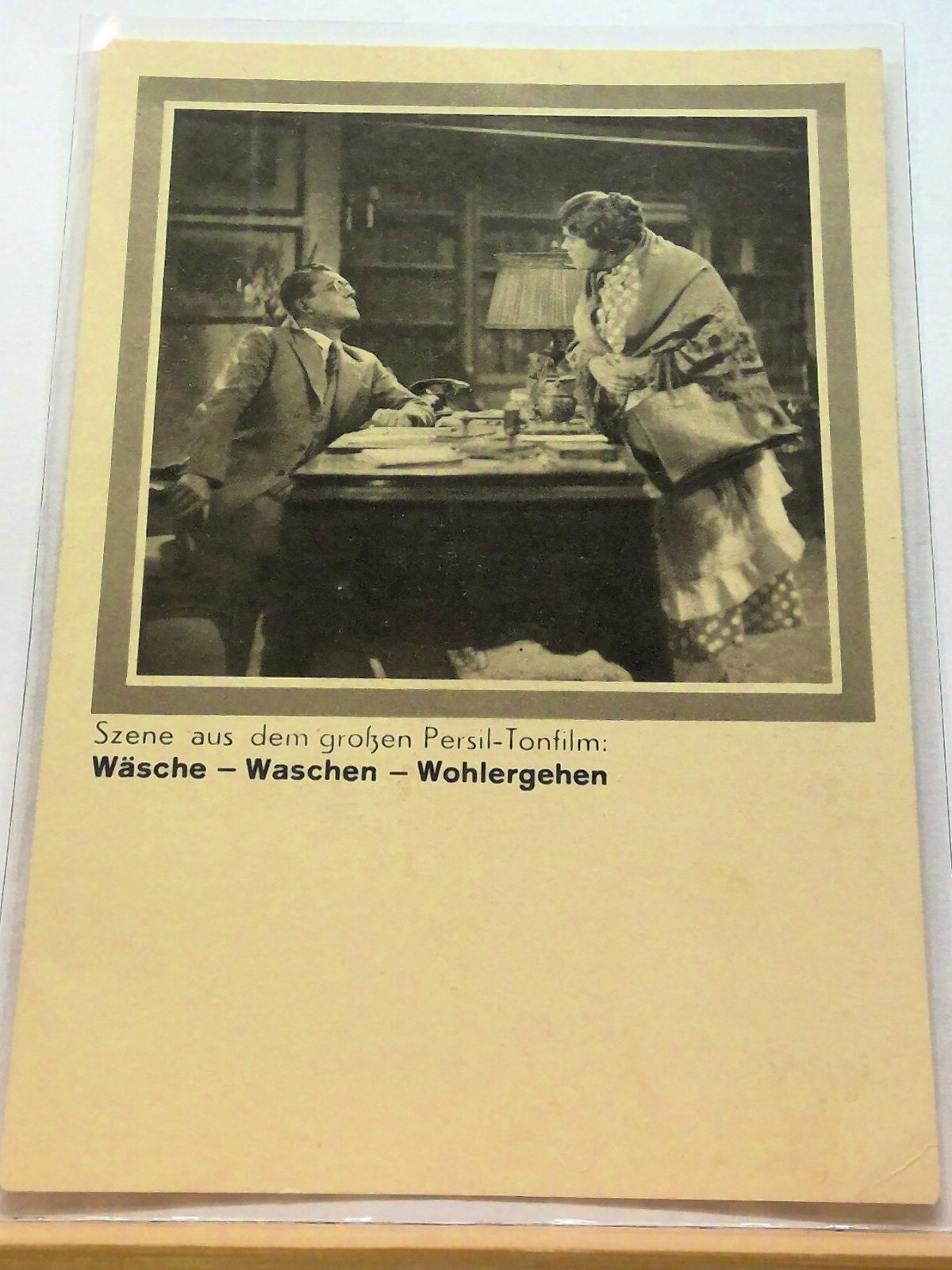 Szene aus Persil-Tonfilm Waschmittel Werbung Reklame JWS 50131 E