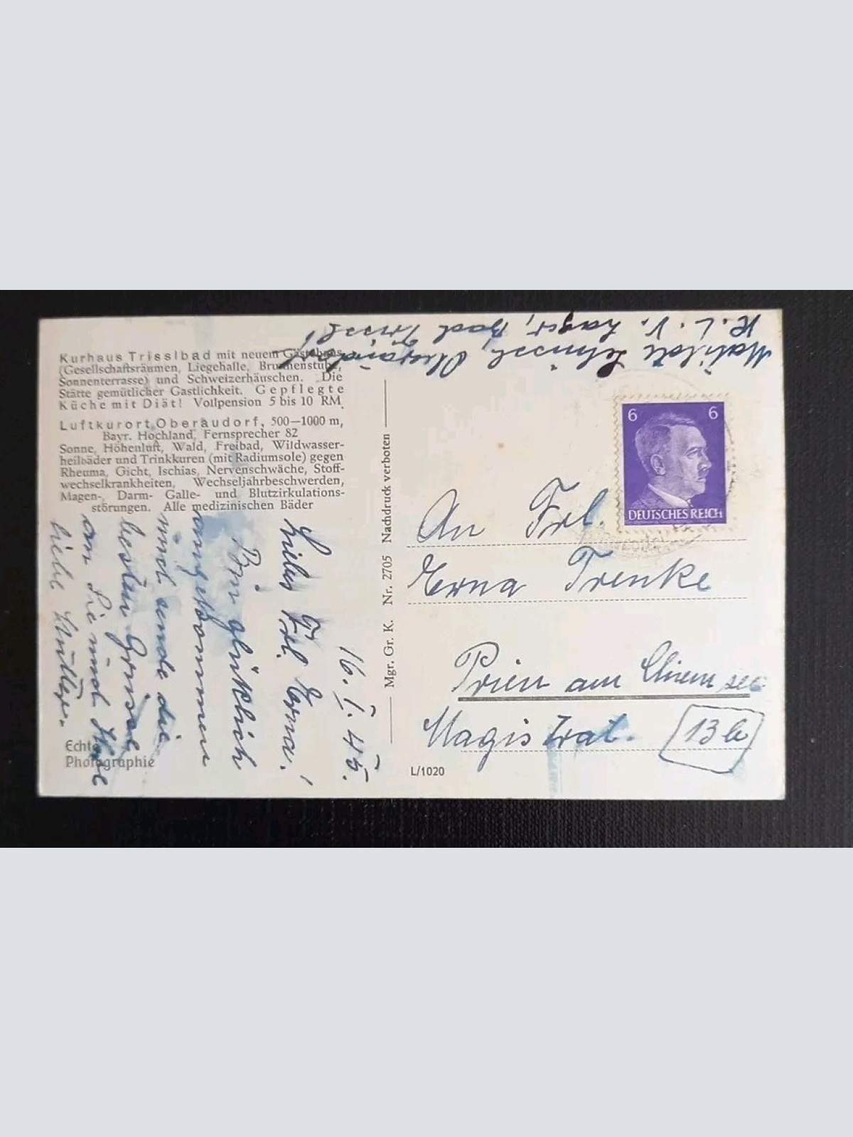 Trisslbad Oberaudorf Bayrisches Hochland 165688 gr I