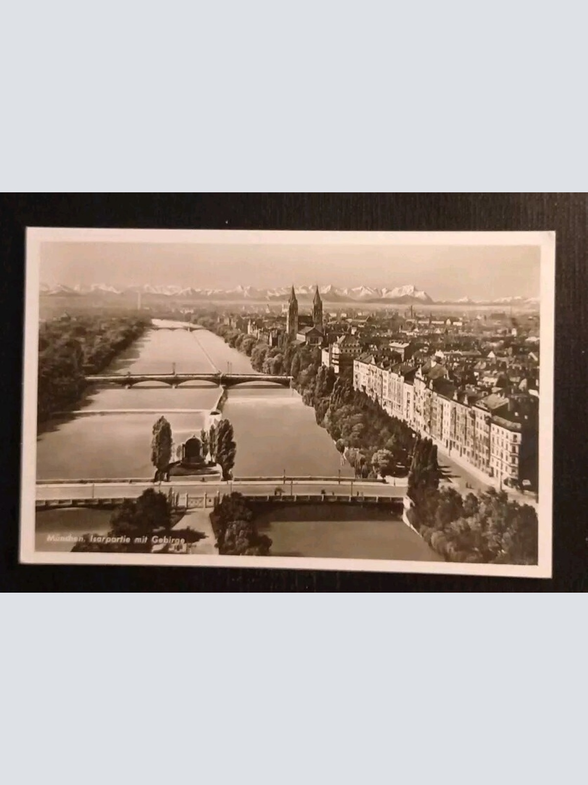 München Isar Mit Gebirge 165678 gr I