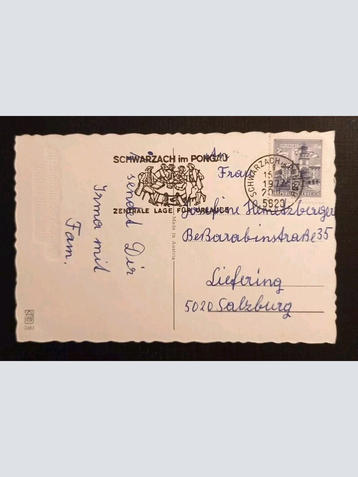 Glückwünsche Zum Namenstag Junge U. Mädchen Mit Blumen U.Schmetterling 2321 gr I