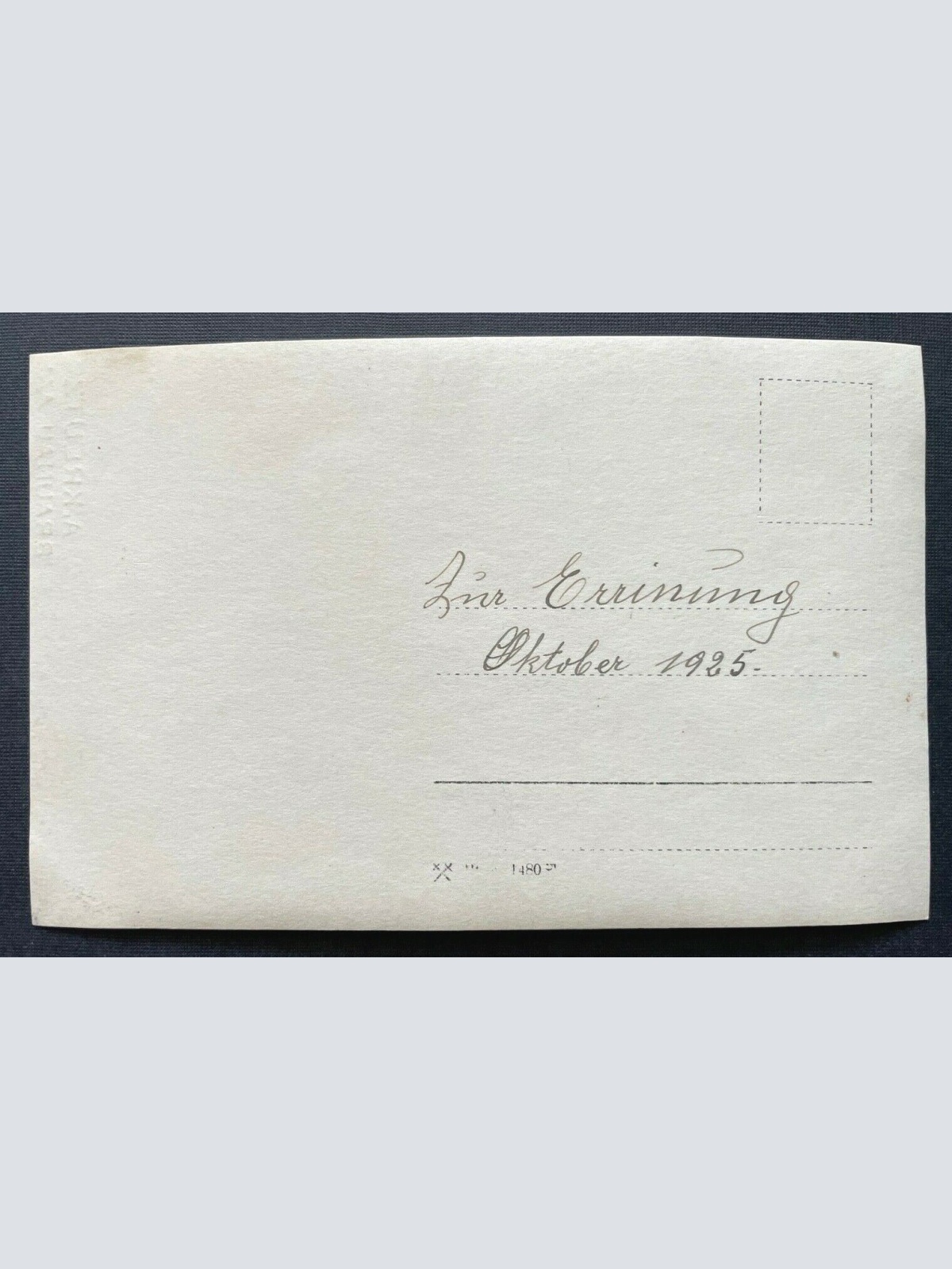 Porträt Mann Anzug Krawatte Zur Erinnerung 1925 A.Kreutz Braunau OÖ 400346 TH F