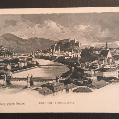 Salzburg gegen Süden mit Festung 650098 Ga B