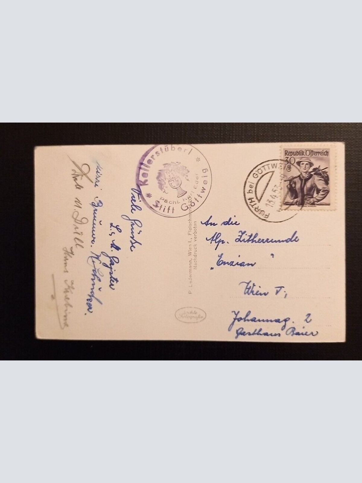 Ansichtskarte Niederösterreich Bendiktinerstift Göttweig Wachau 118020 Ga E