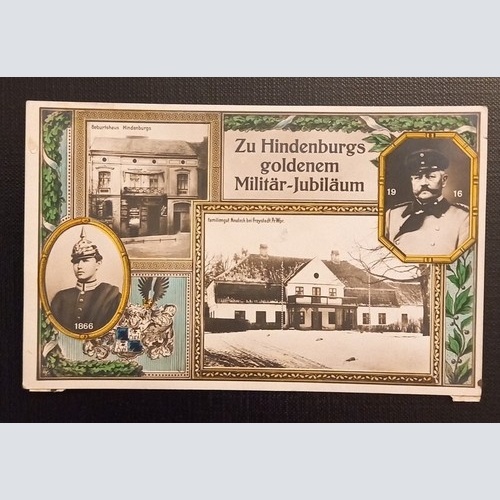 Zu Hindenburg Goldenem Militär Jubiläum 170089 Ga E