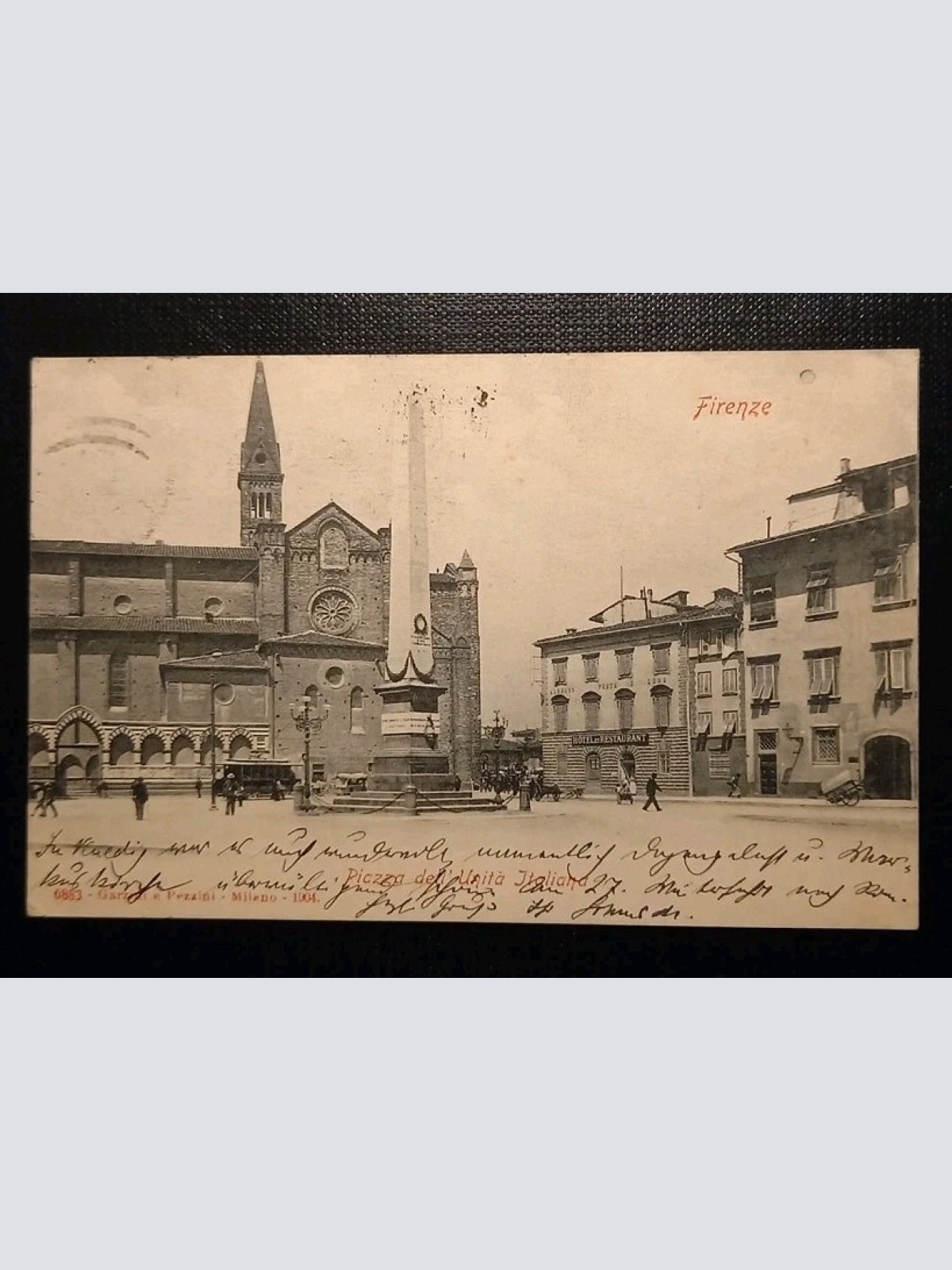 Firenze Italien Piazza Del Unita Italiana 800012 Gr