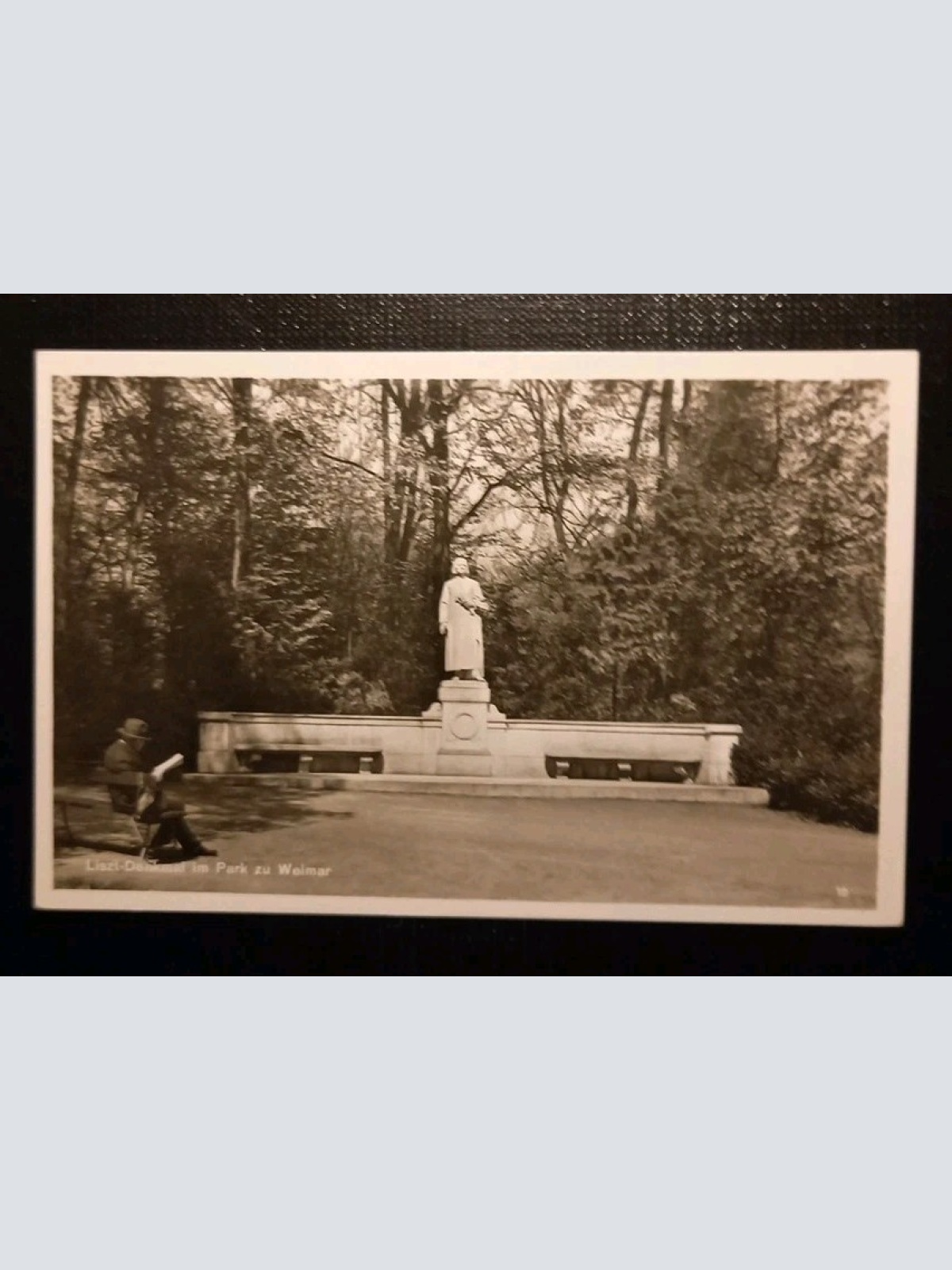 Weimar Liszt Denkmal Im Park Gr
