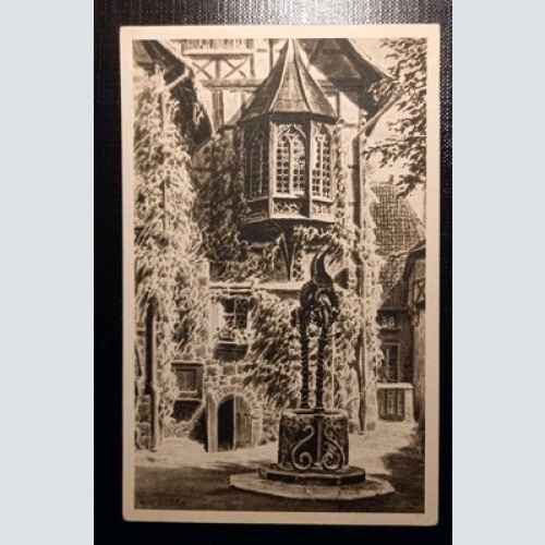 K.Lindegreen Wartburg Hof Mit Brunnen Gr