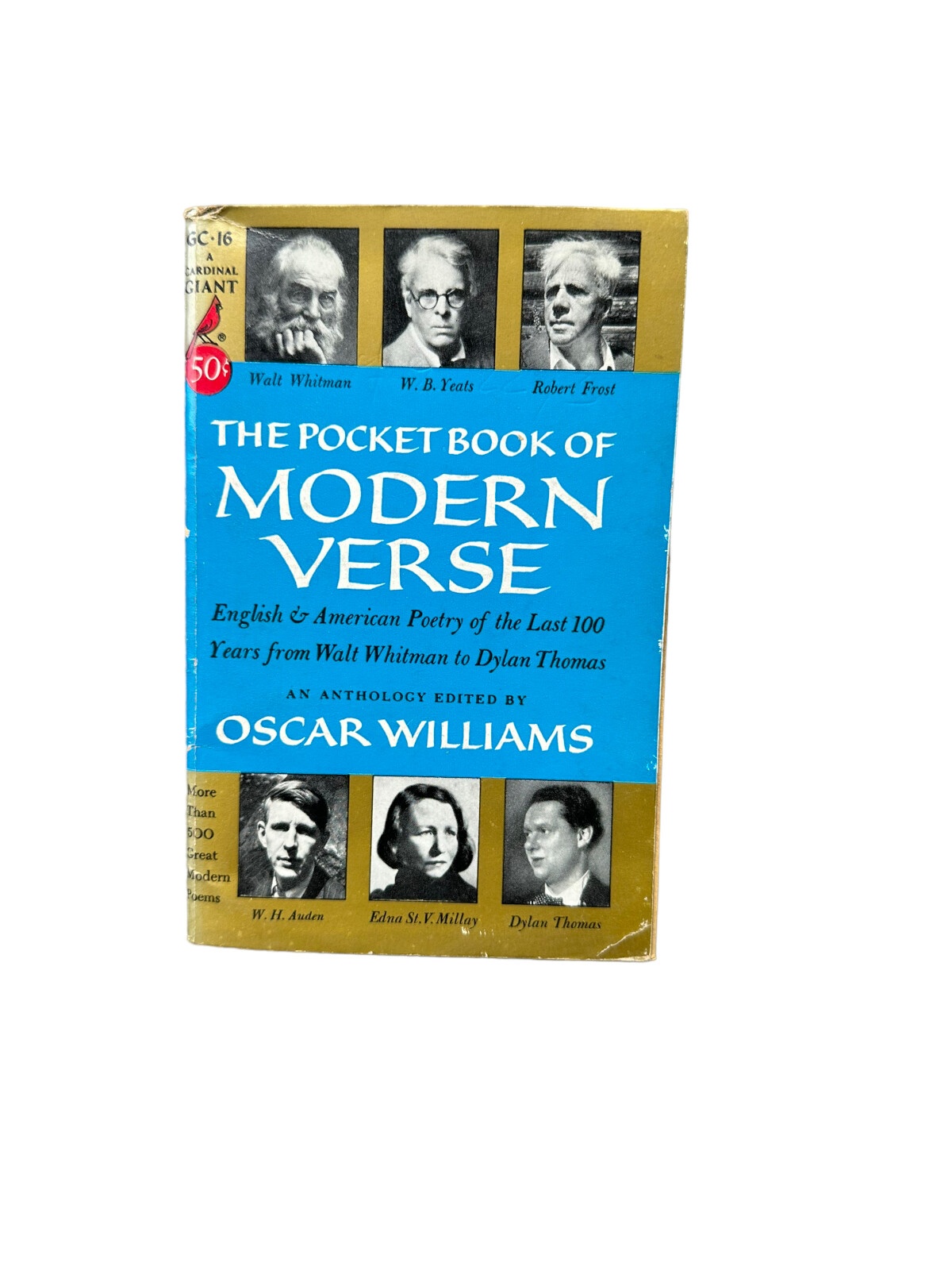 4756 Oscar Williams THE POCKET BOOK OF MODERN VERSE. ENGLISH AND AMERICAN POETRY