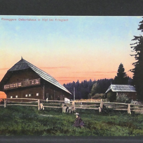 Waldheimat Peter Roseggers Geburtshaus in Alpl bei Krieglach JW 0174 F