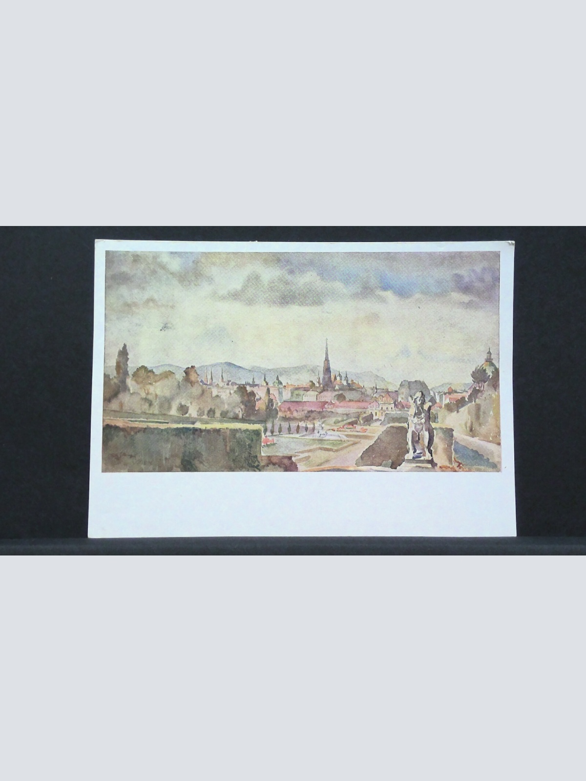 Wien Blick vom Belvedere Fritz Göhring Gemälde JW CB2859 F