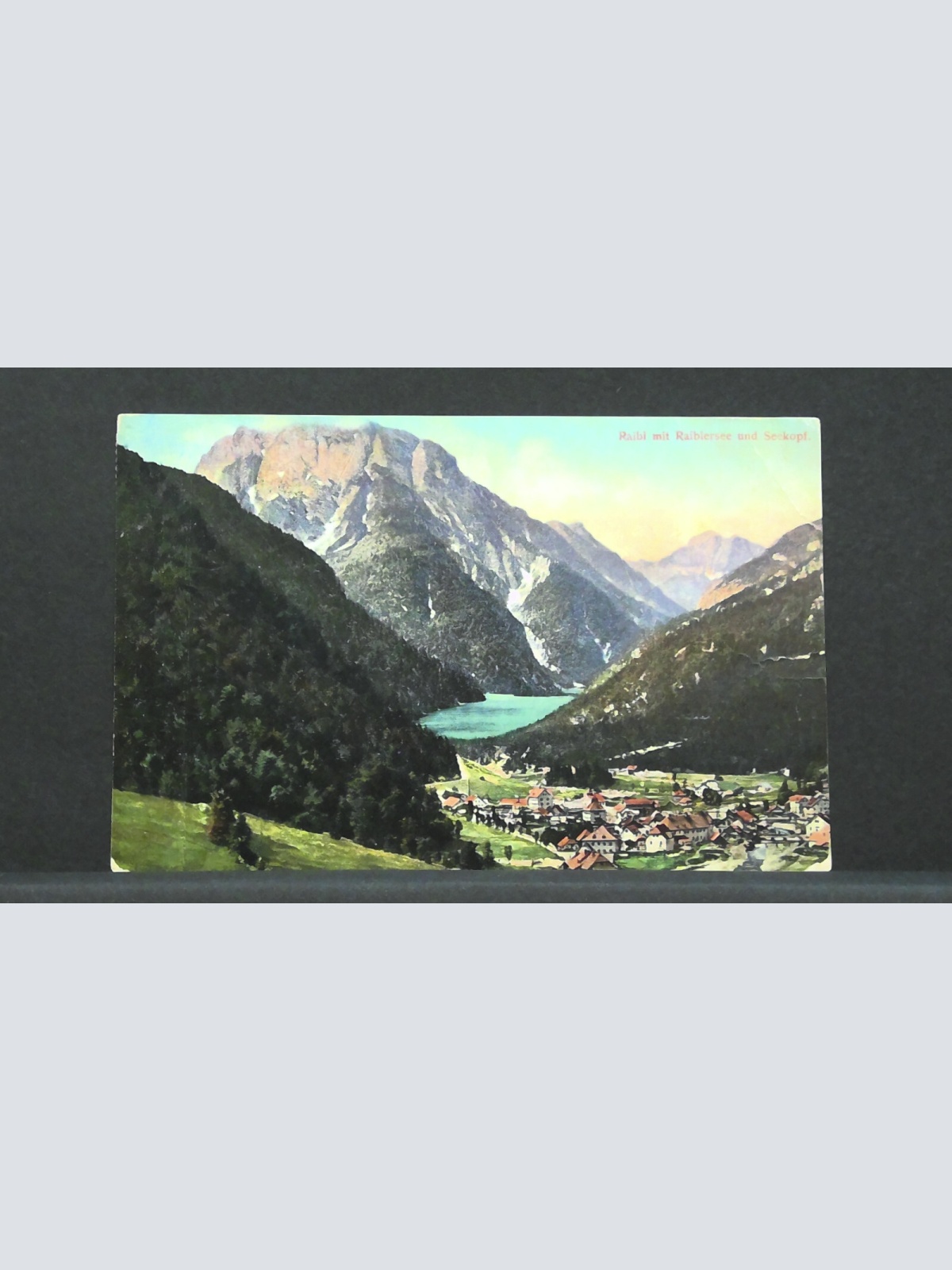 Raibl mit Raiblersee und Seekopf Gemälde JW 0219 F