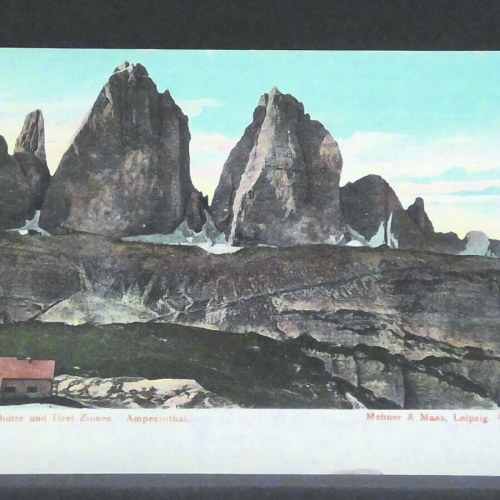 Drei Zinnenhütte und Drei Zinne Ampezzothal JW 401204 F