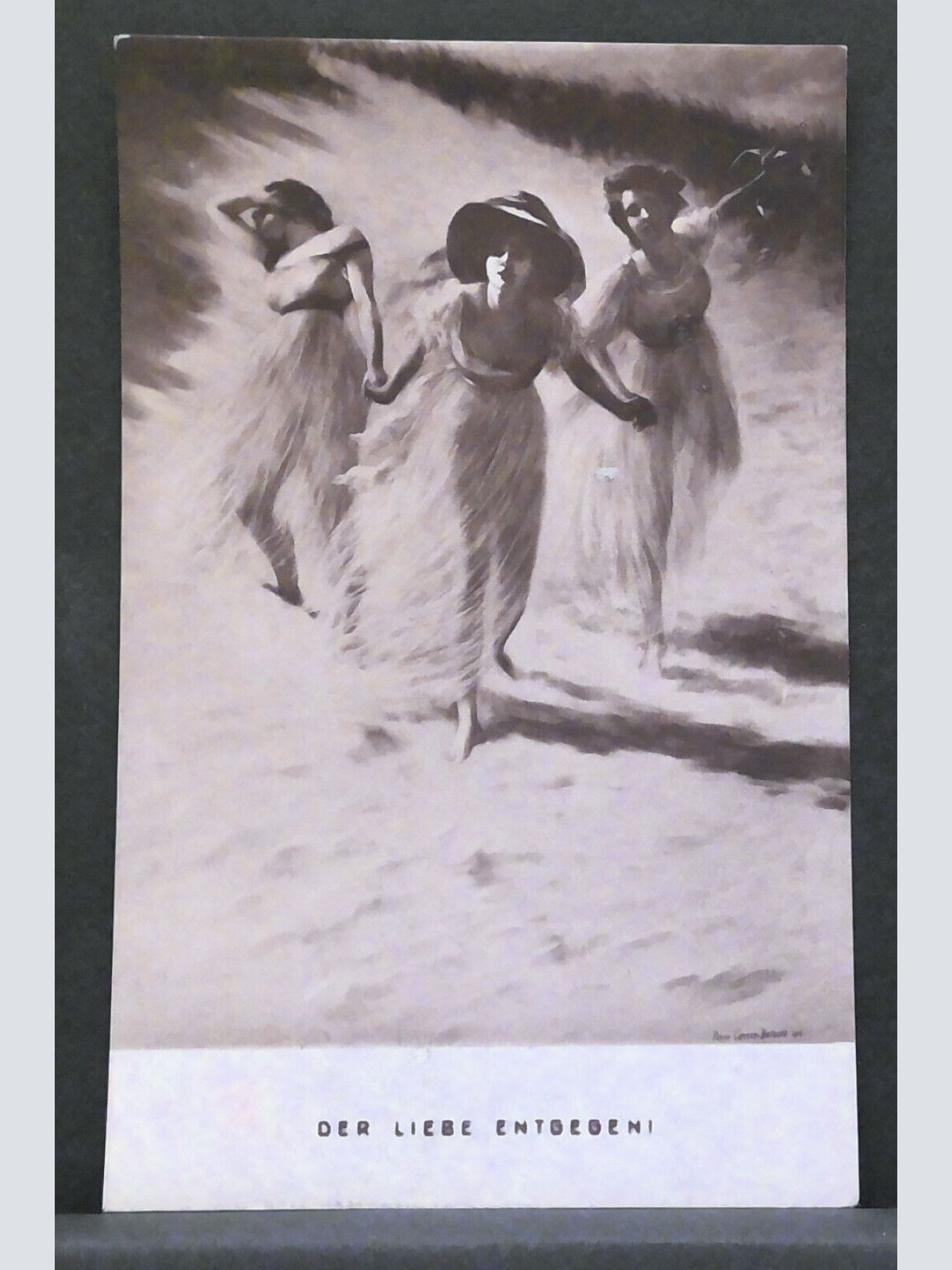 Der Liebe entgegen Gemälde Frauen Strand JW 410200 F