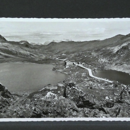 Flüelapass mit Hospiz Schottensee Schwarzsee Casanna Scesaplana JW 402938 F