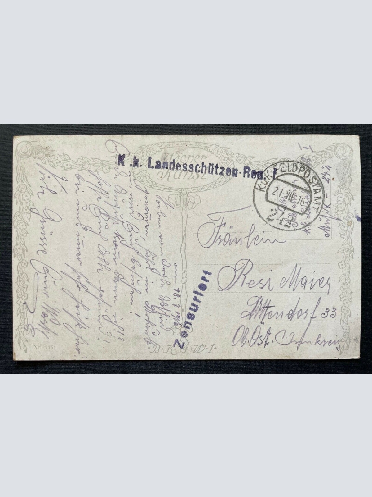 Malerei Beim Frühstück G.A.Hessl Mutter Kind Mädchen Kleid Küche Ofen 410784 TH