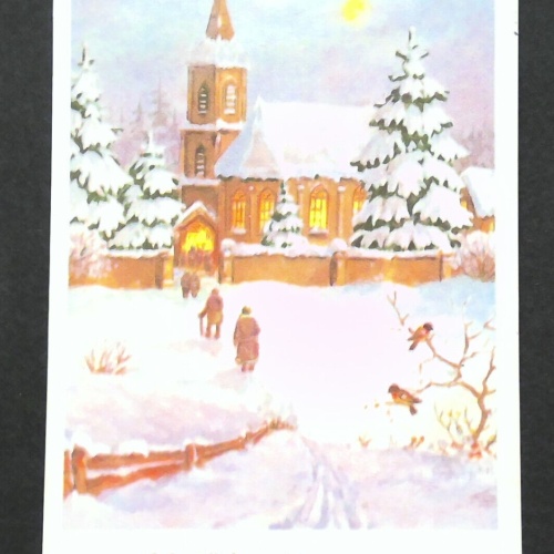 Frohe Weihnachten und ein glückliches neues Jahr Kirche JW 410226 F