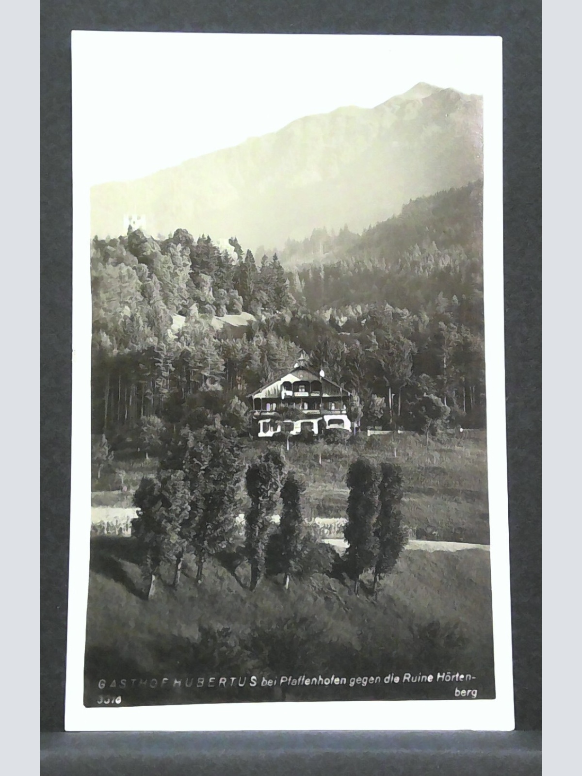 Gasthof Hubertus bei Pfaffenhofen gegen Ruine Hörtenberg JW 500170 F