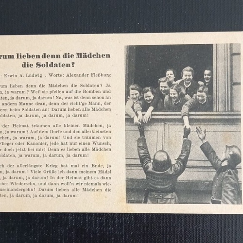 WK II Soldaten Mädchen Warum Lieben Denn Die Mädchen Die Soldaten 165524 H