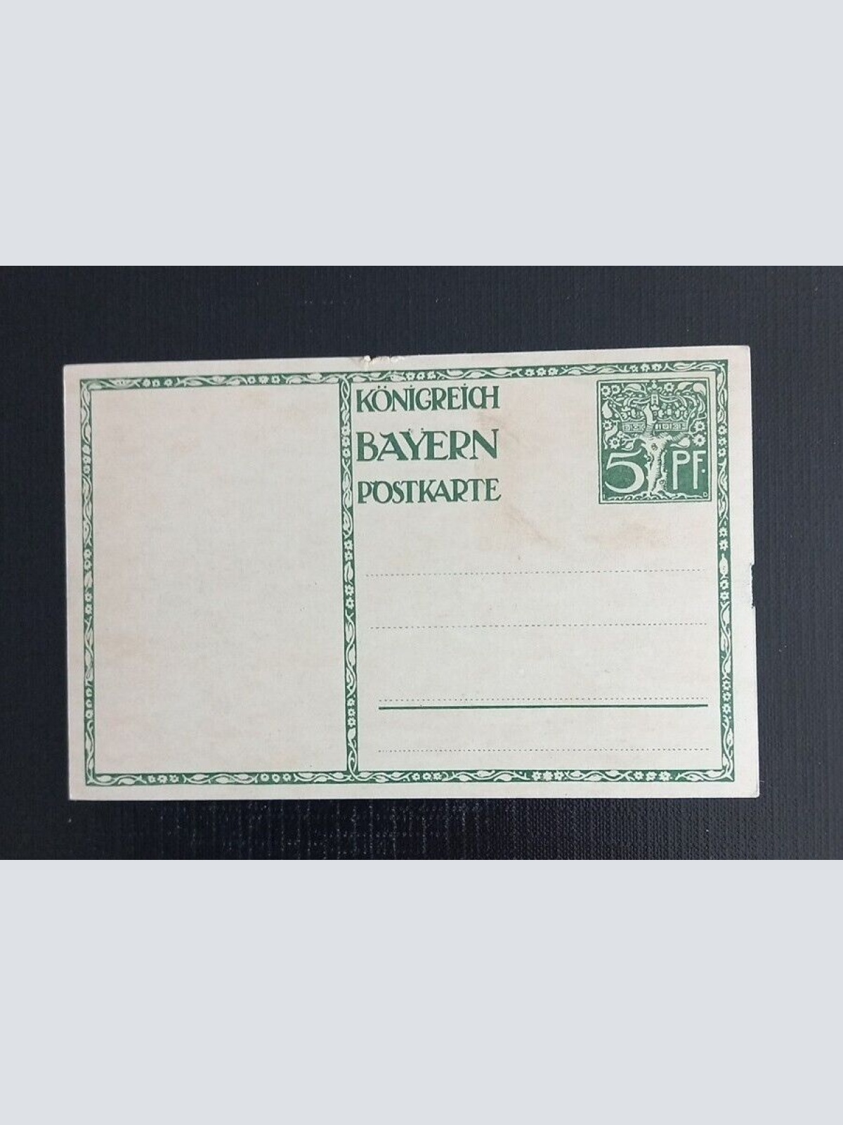 Bayern Karte 1911 Patriotika Ivi Diez "Prinzregent Luitpold von Bayern"  5521 H