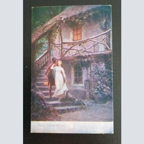 Künstlerkarte Auf Wiedersehen 600636A Gr