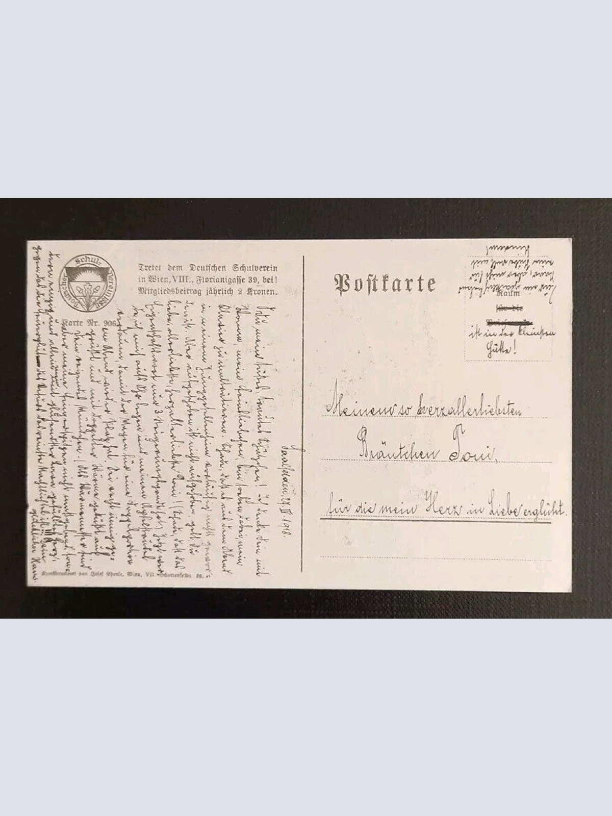 Künstlerkarte Deutscher Schulverein Nr.906 600499A Gr