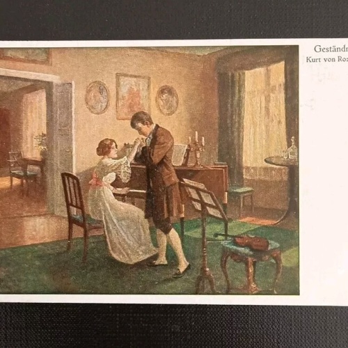 Kunstkarte Geständnis Kurt Von Rozynski 600562A Gr