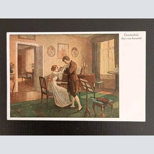 Kunstkarte Geständnis Kurt Von Rozynski 600562A Gr
