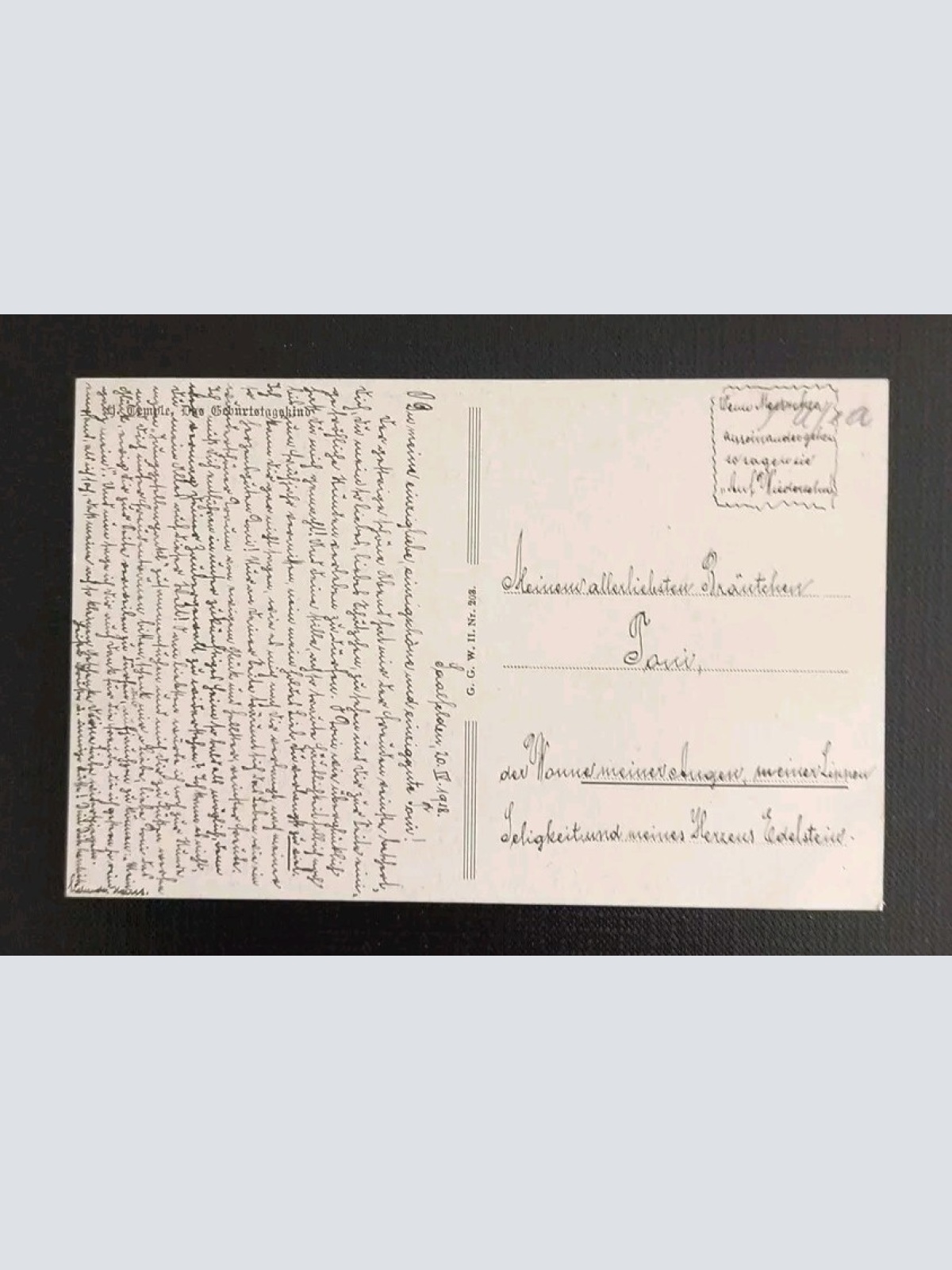 Künstlerkarte Das Geburtstagskind 600493A Gr