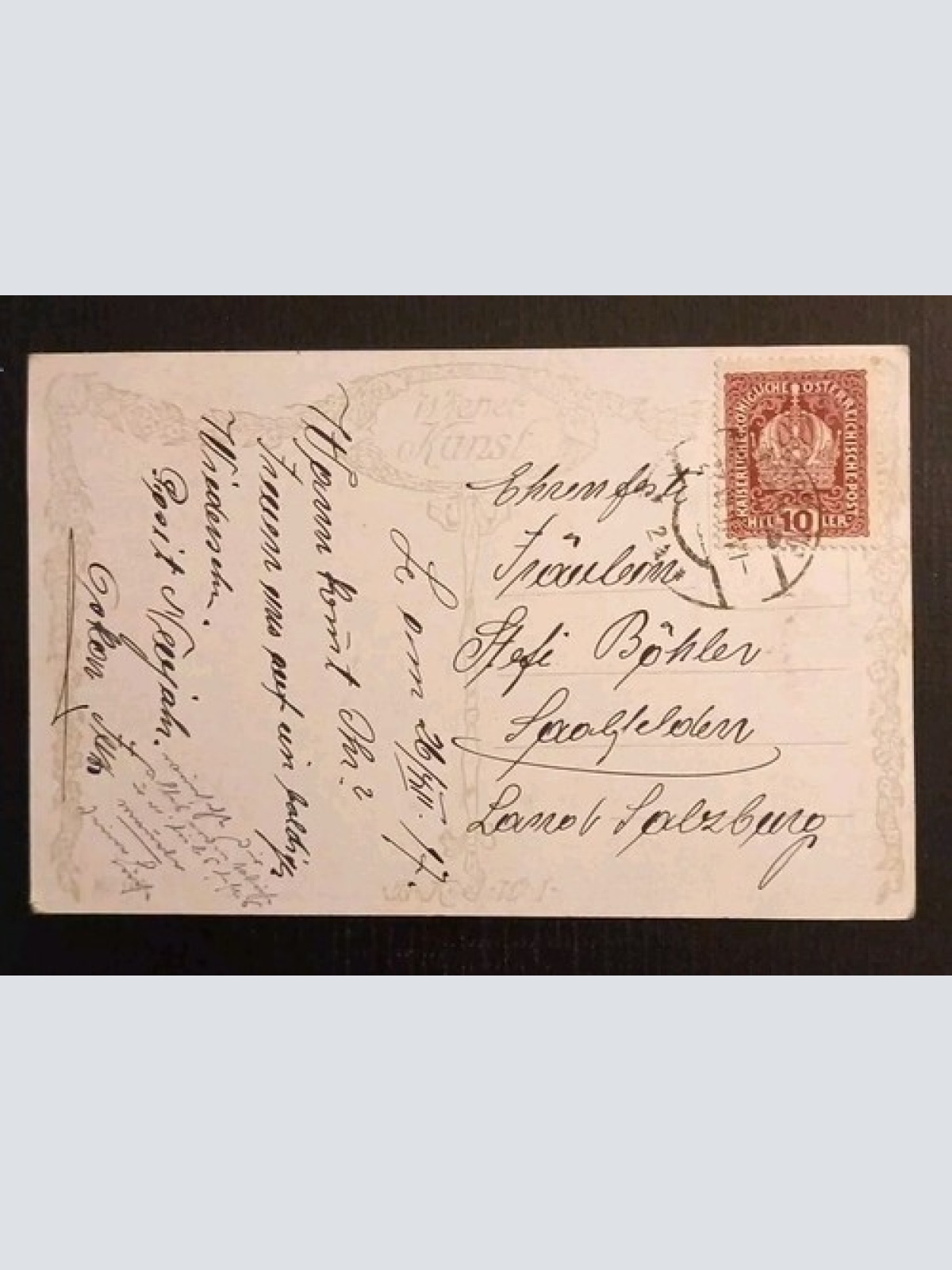 Künstlerkarte Karl M.Schuster Abendlied 600628A Gr