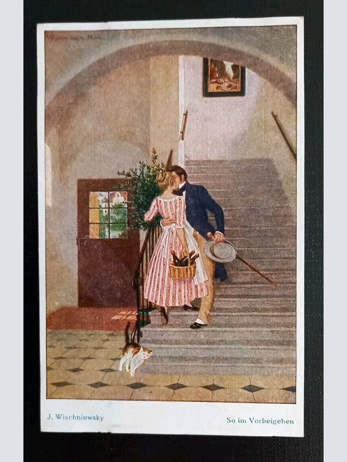 Künstlerkarte J.Wischniowsky So Im Vorbeigehen 600621A Gr