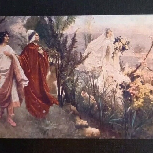 Künstlerkarte Dante Und Mathilda 600513A Gr
