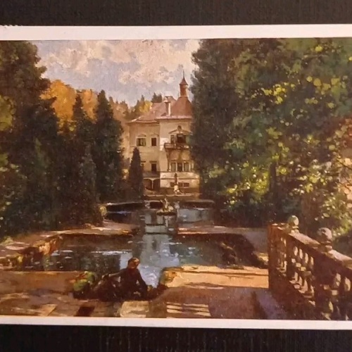 Künstlerkarte Salzburg Hellbrunn 600593A Gr