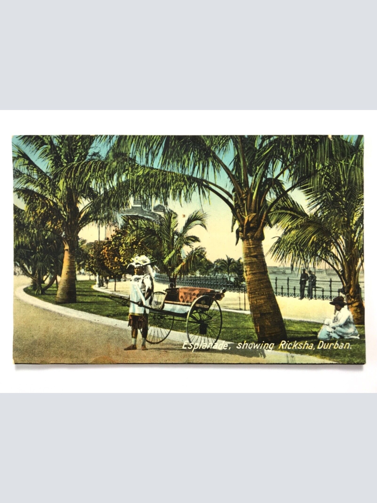 Durban - Esplanade showing Ricksha - Rickschafahrer - Südafrika 40241 TH F