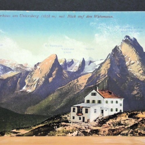 Stöhrhaus am Untersberg Blick auf Watzmann Berg JW 50290 C