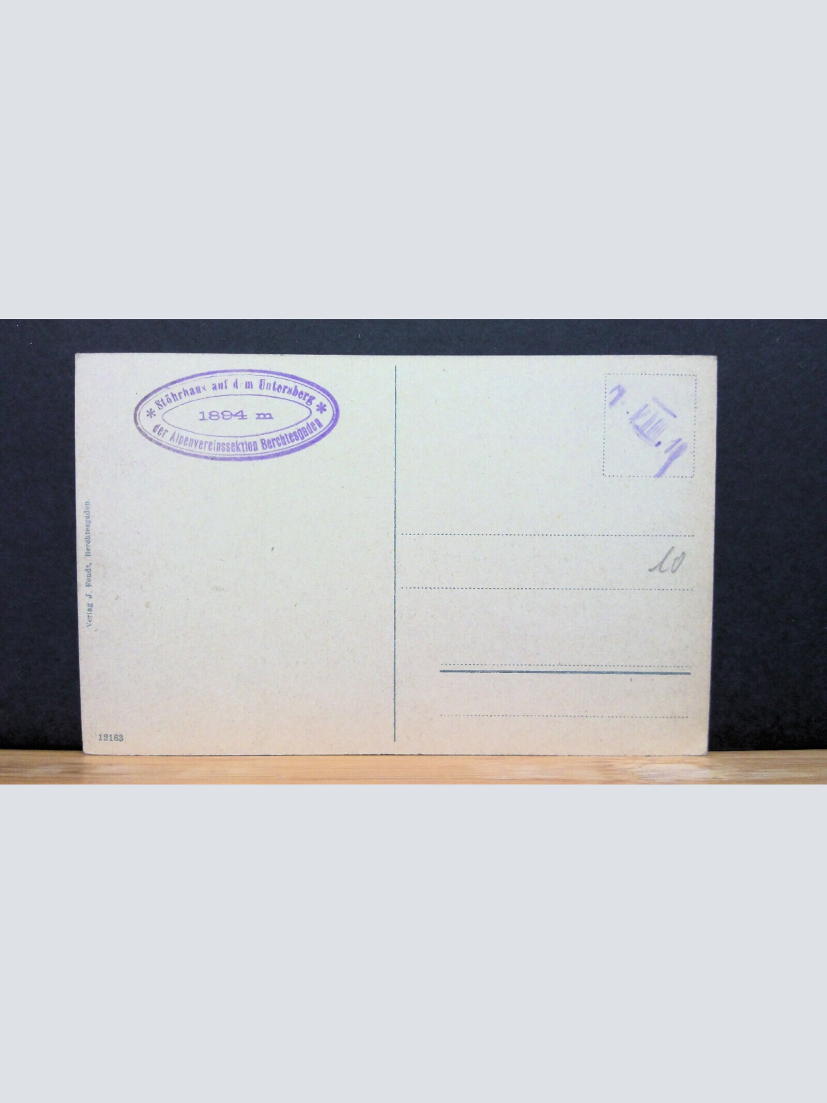 Stöhrhaus am Untersberg Blick auf Watzmann Berg JW 50290 C