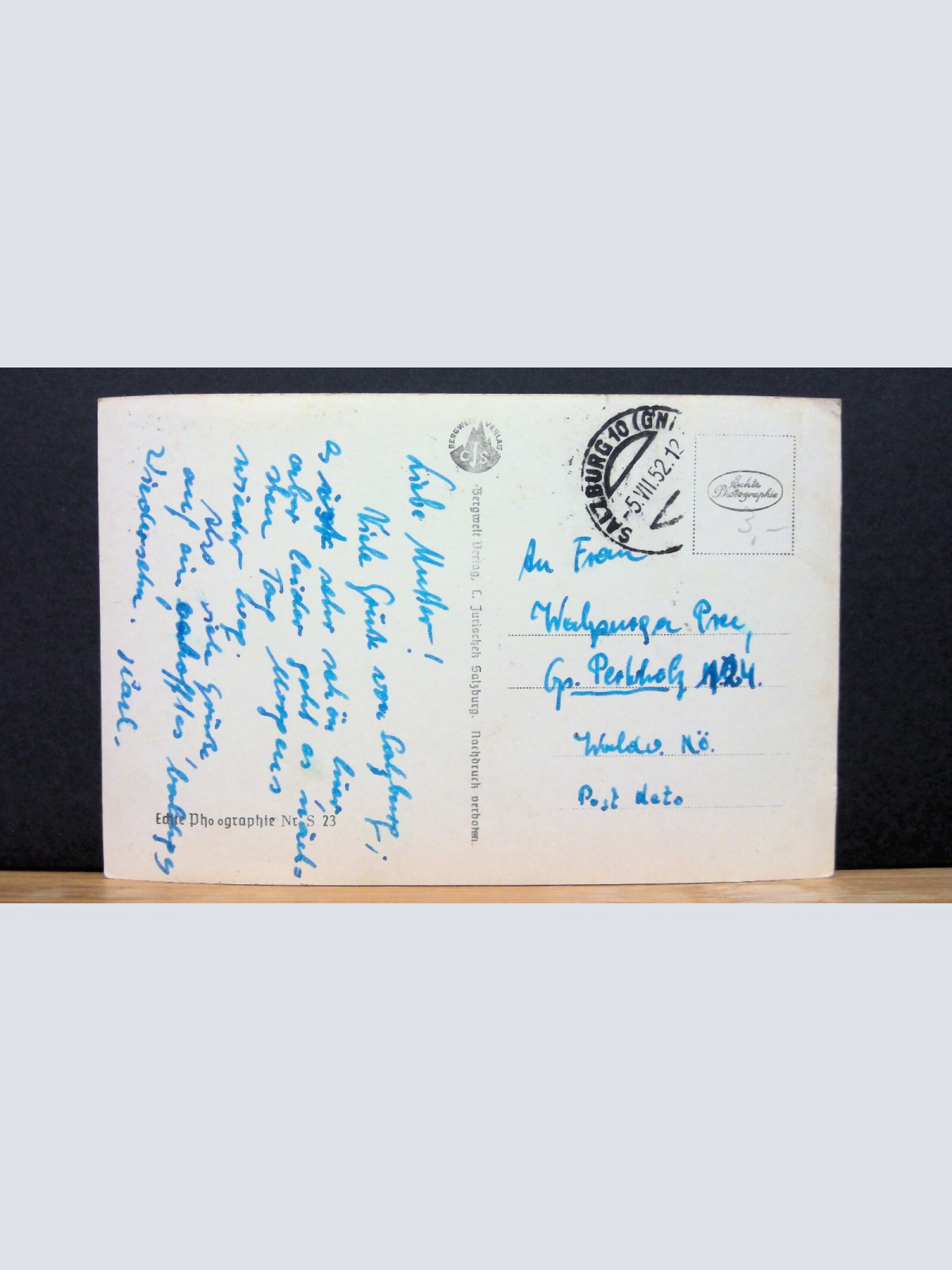 Salzburg mit dem Untersberg JW 650114 C