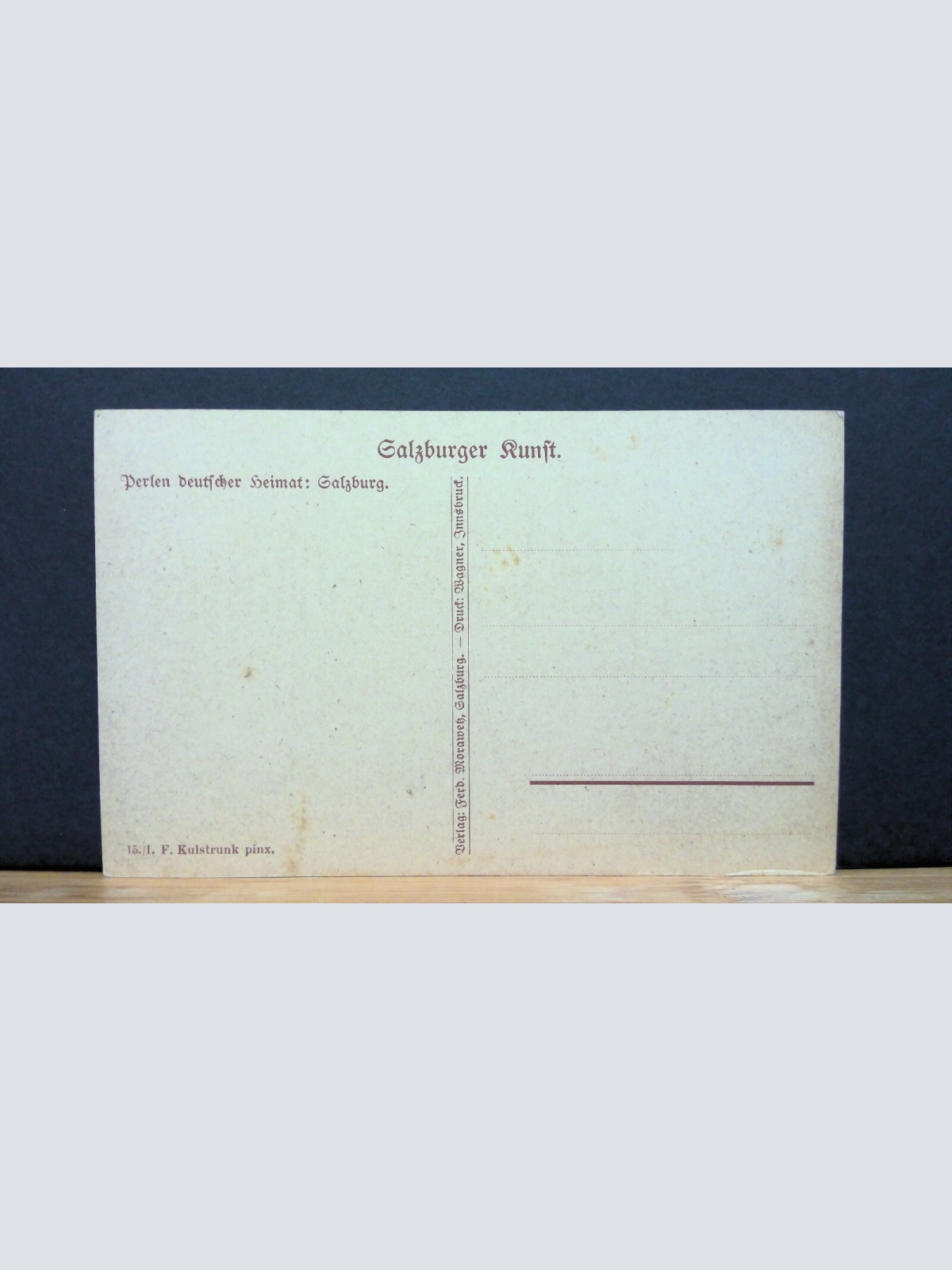 Salzburg Gemälde F. Kulstrunk JW 650097 C