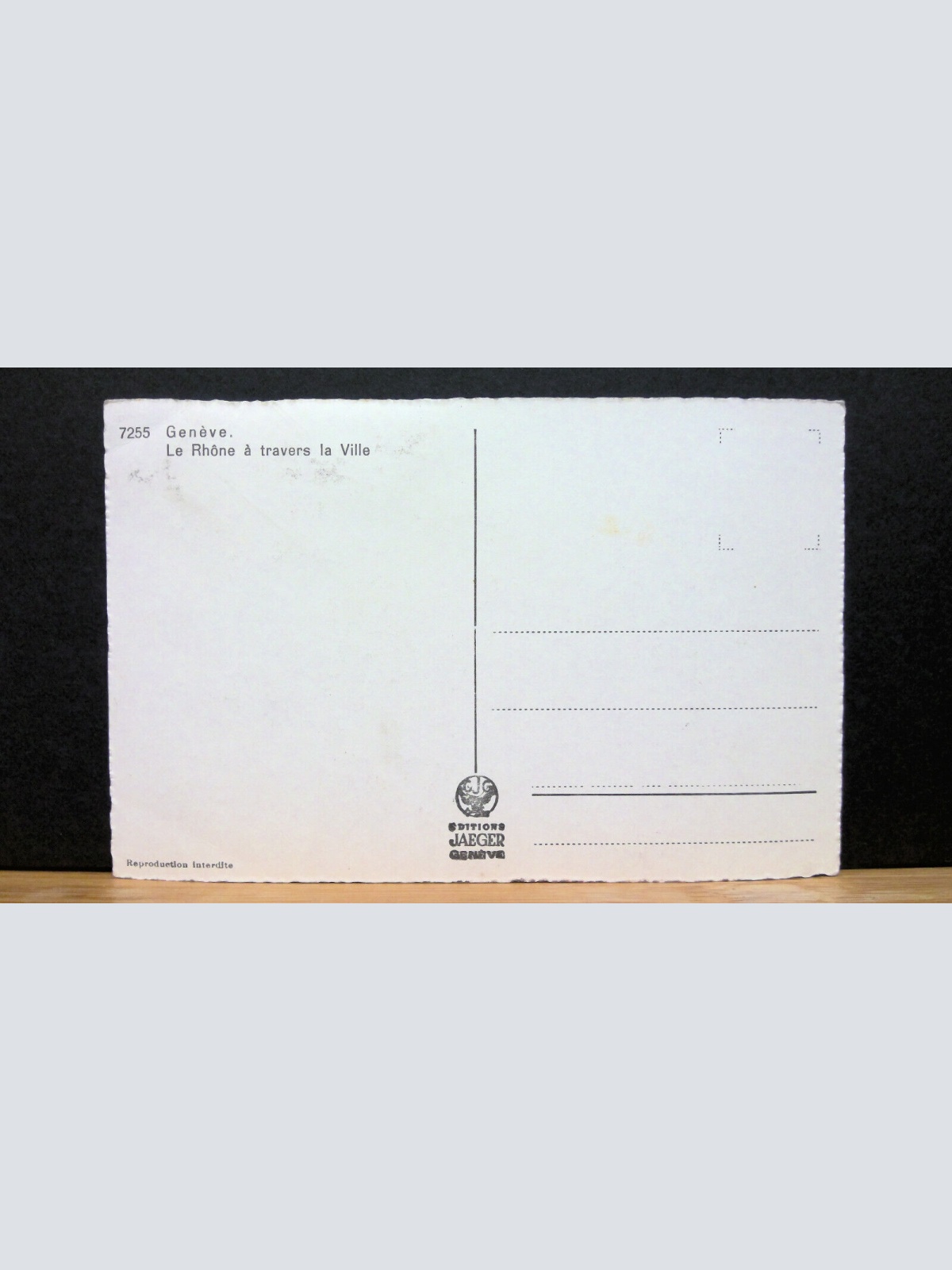 Genf Geneve Le Rhone a travers la Ville JW 650208 C