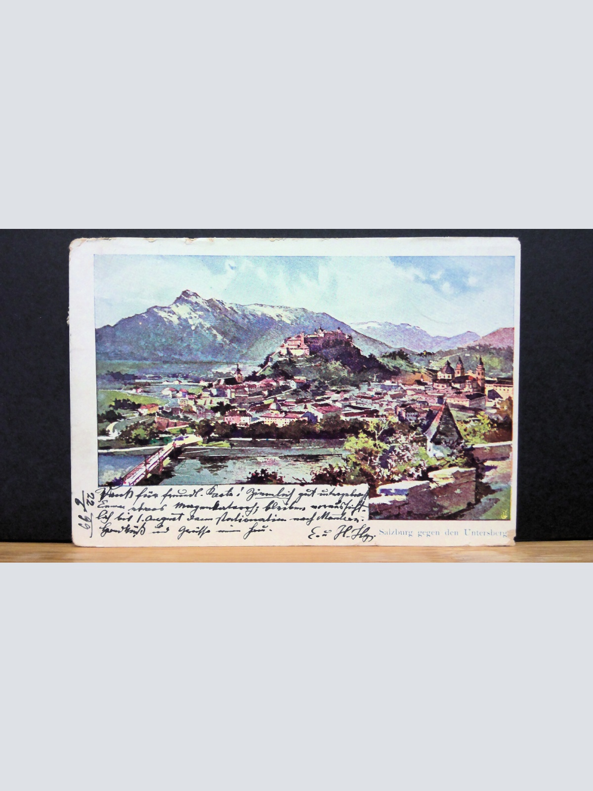 Salzburg gegen den Untersberg Gemälde JW 650301 C