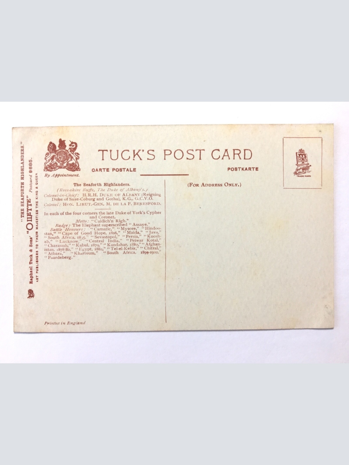 The Seaforth Highlanders - Repelling an attack - Einen Angriff abwehren 40178 TH