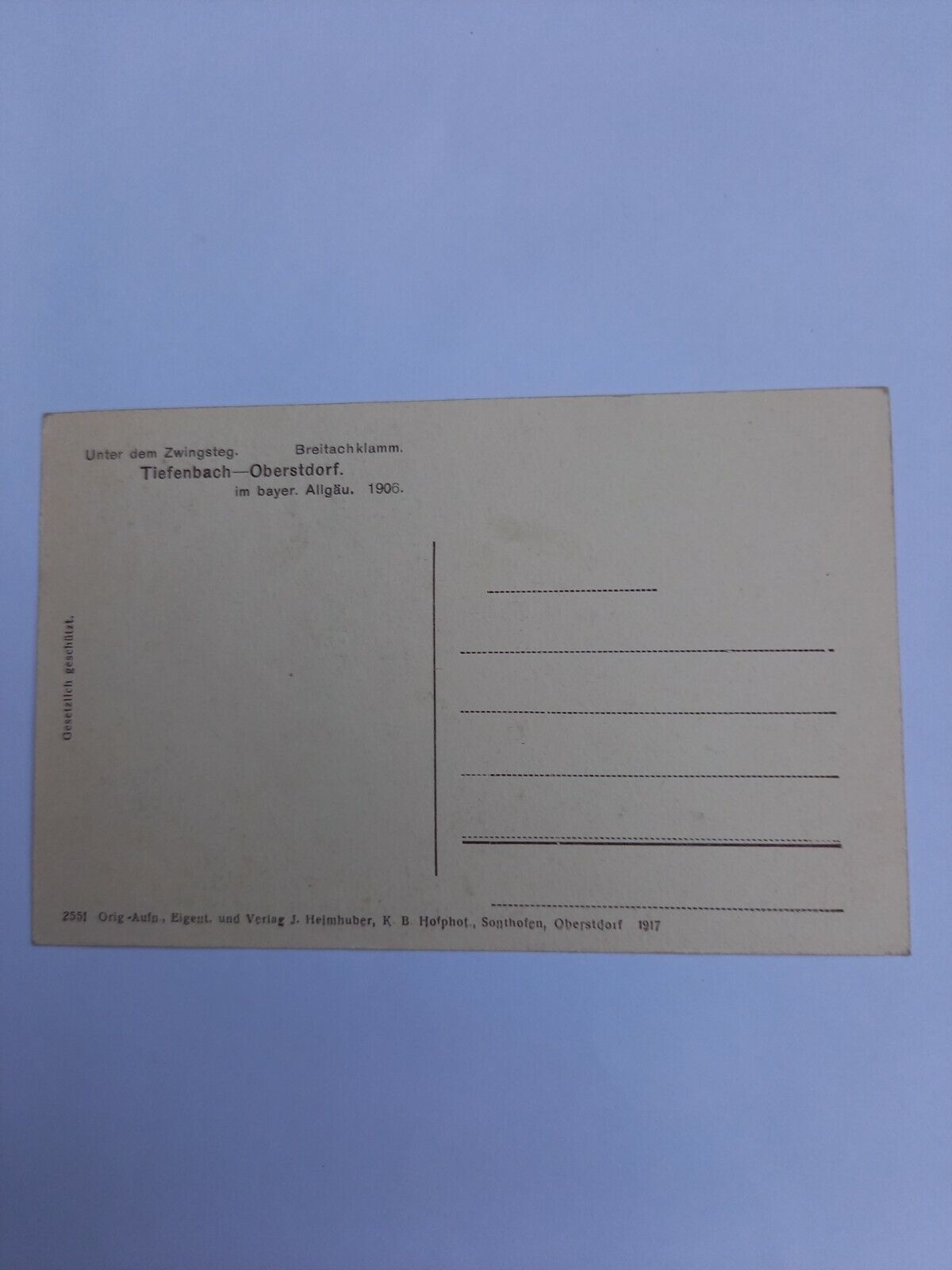 Breitachklamm b.Oberstdorf Tiefenbach 40071 GR
