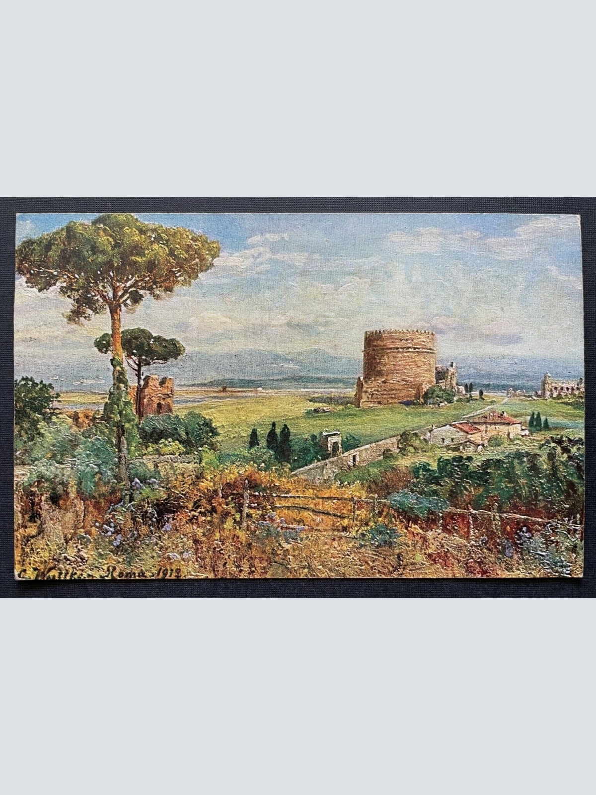 Rom Grabmal Caecilia Metella Ruinen Zirkus Maxentius C.Wuttke Italien 400260 TH