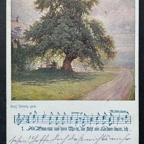 Deutscher Schulverein Lindenbaum Noten Lied Weg Haus 400327 TH A