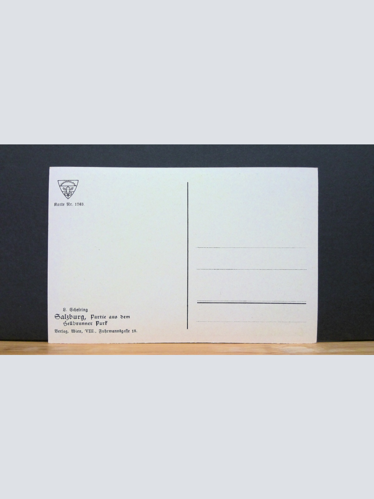 Salzburg Partie aus dem Hellbrunner Park Gemälde JW 650322 C